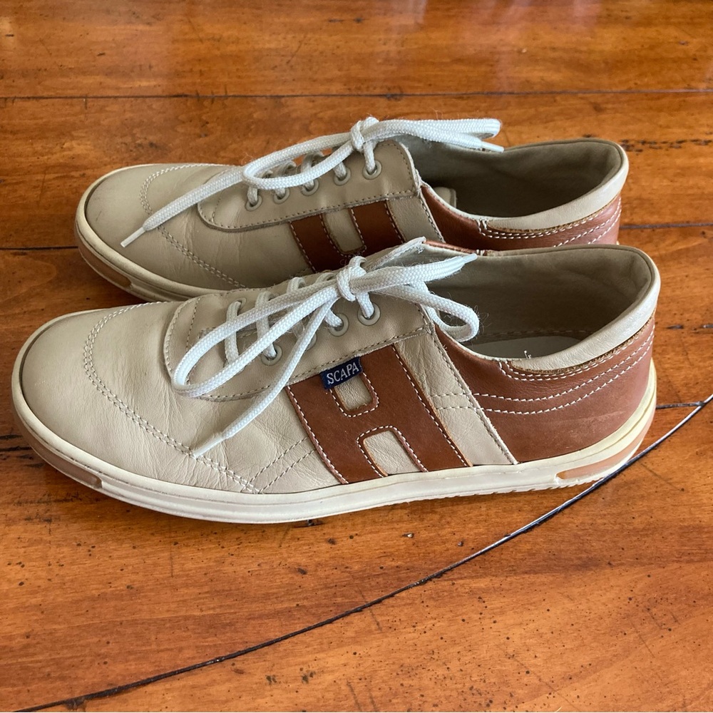 Scarpa Casual Leather Sneakers size 8 - Picture 3 of 10